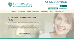 Desktop Screenshot of edgewooddentalcare.com